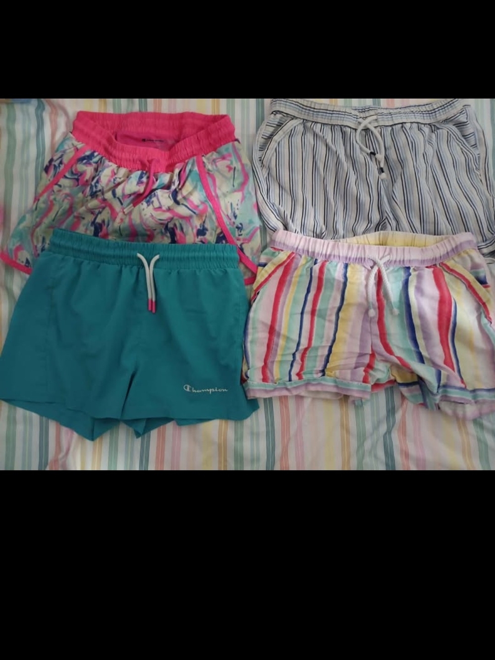 Champion Teal Girls' Athletic Shorts with Drawstring ) SIZE 14/16